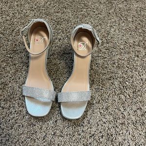 Silver Sparkly Heels